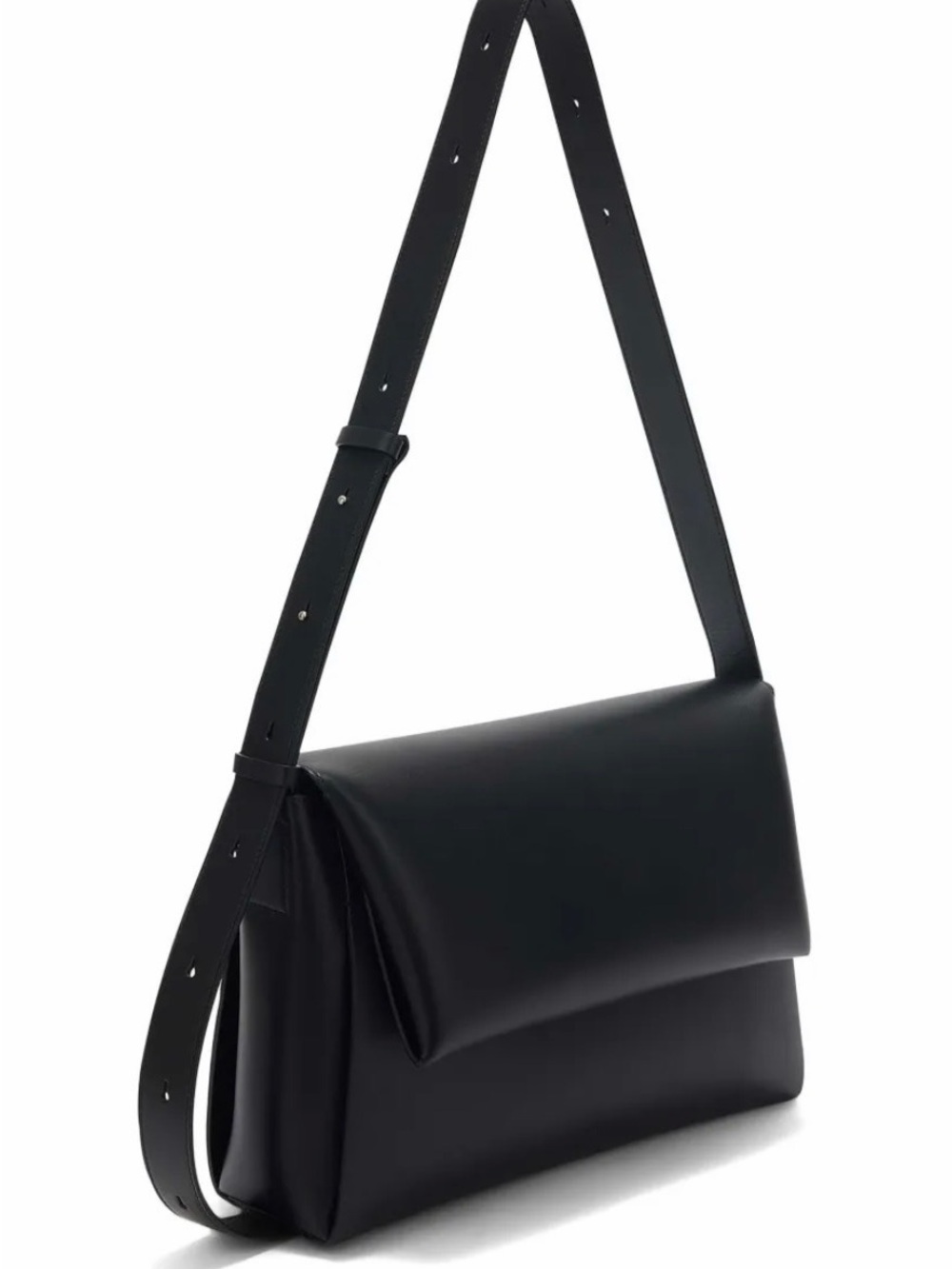 Jil Sander Black Envelope Messenger Bag, medium
